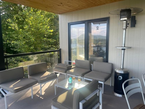 Terrasse - 304 Ch. Dépôt, Orford, QC - Outdoor With Deck Patio Veranda With Exterior