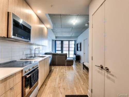 Living Room - 314-1320 Rue Olier, Montréal (Le Sud-Ouest), QC - Indoor Photo Showing Kitchen With Upgraded Kitchen