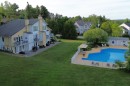 Photo aérienne - 542-2271 Rue Du Versant, Magog, QC  - Outdoor With In Ground Pool 