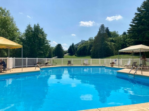 Piscine - 542-2271 Rue Du Versant, Magog, QC - Outdoor With In Ground Pool With Backyard