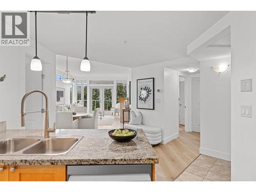 4205 Gellatly Road Unit# 305, West Kelowna, BC - Indoor Photo Showing Kitchen With Double Sink