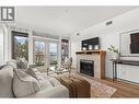 4205 Gellatly Road Unit# 305, West Kelowna, BC  - Indoor Photo Showing Living Room With Fireplace 
