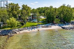 Aerial view of the property from the water - 