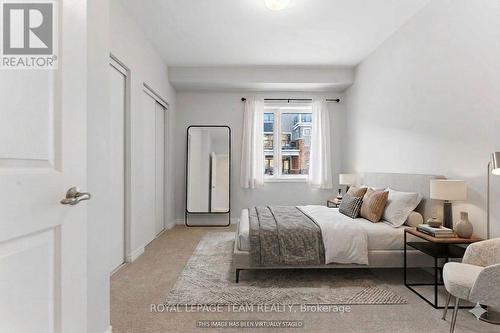 This image has been virtually staged. - 109 Pilot Private, Ottawa, ON - Indoor Photo Showing Bedroom