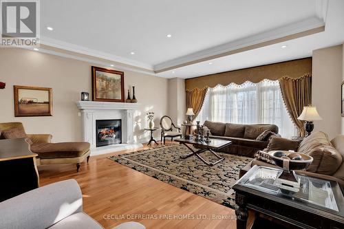 11 Beauvista Court, Vaughan, ON - Indoor Photo Showing Living Room With Fireplace
