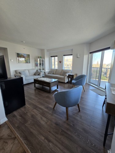 Salon - 401-3330 Boul. Le Carrefour, Laval (Chomedey), QC - Indoor Photo Showing Living Room