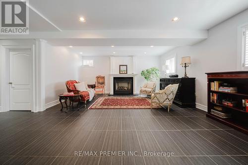 85 Gregory Scott Drive, Vaughan, ON - Indoor Photo Showing Living Room With Fireplace