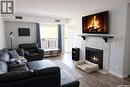 116 Gore Place, Regina, SK  - Indoor Photo Showing Living Room With Fireplace 