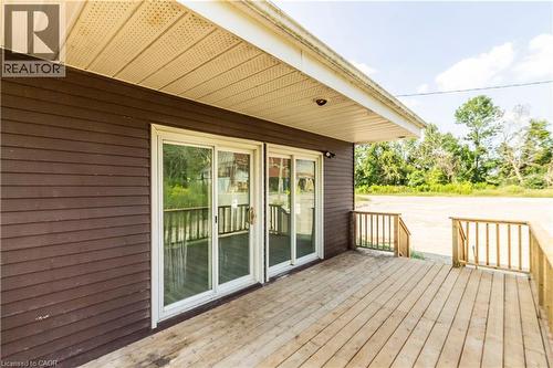 View of wooden terrace - 1411 E 56 Highway, Glanbrook, ON - Outdoor With Deck Patio Veranda With Exterior