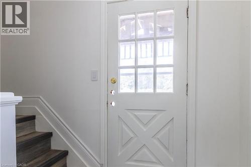Doorway featuring stairway and a decorative wall - 1411 E 56 Highway, Glanbrook, ON - Indoor Photo Showing Other Room
