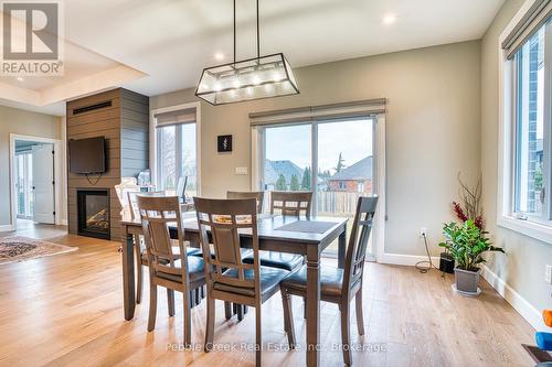182 Shearwater Trail, Goderich (Goderich (Town)), ON - Indoor Photo Showing Dining Room With Fireplace