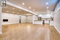 living room and kitchen in basement - 