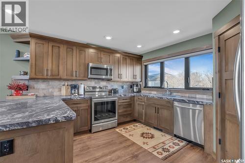 35 Grace Bay, Diefenbaker Lake, SK - Indoor Photo Showing Kitchen With Stainless Steel Kitchen
