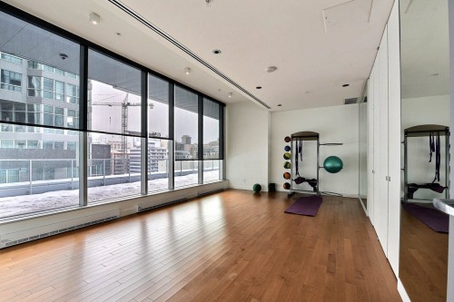 Exercise Room - 2908-1155 Rue De La Montagne, Montréal (Ville-Marie), QC - Indoor Photo Showing Other Room