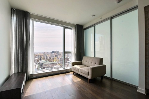 Living Room - 2908-1155 Rue De La Montagne, Montréal (Ville-Marie), QC - Indoor