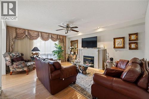 3 Nature Court, Hamilton, ON - Indoor Photo Showing Living Room With Fireplace