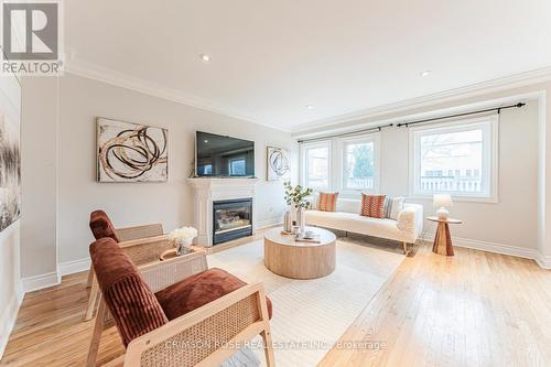 489 Ravineview Way, Oakville, ON - Indoor Photo Showing Living Room With Fireplace