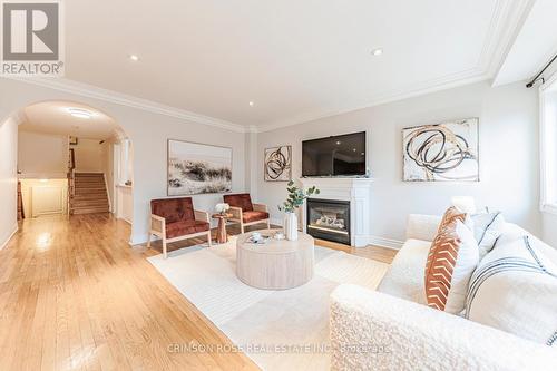 489 Ravineview Way, Oakville, ON - Indoor Photo Showing Living Room With Fireplace