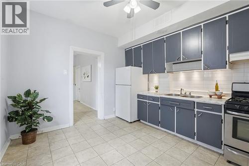 79 Murray Street E, Hamilton, ON - Indoor Photo Showing Kitchen With Double Sink