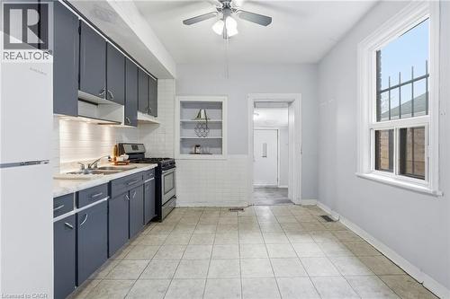 79 Murray Street E, Hamilton, ON - Indoor Photo Showing Kitchen With Double Sink