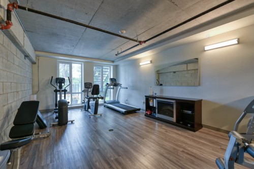Exercise Room - 105-510 Boul. Des Prairies, Laval (Laval-Des-Rapides), QC - Indoor Photo Showing Gym Room