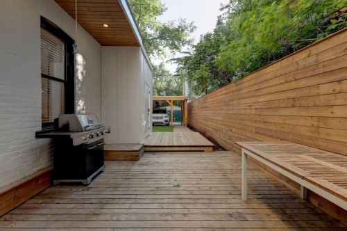 Courtyard - 6674 Rue St-Denis, Montréal (Rosemont/La Petite-Patrie), QC - Outdoor With Deck Patio Veranda With Exterior