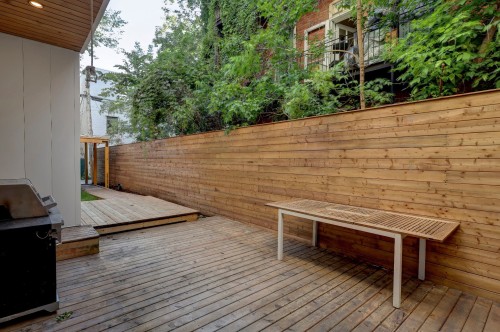 Courtyard - 6674 Rue St-Denis, Montréal (Rosemont/La Petite-Patrie), QC - Outdoor With Deck Patio Veranda With Exterior