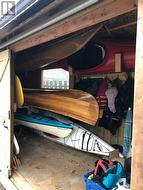 \"Boat House\" holds canoes and kayaks easily - 