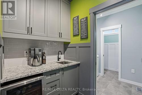A coffee area-pantry off the kitchen. - 100 Pendleton Street, Champlain, ON - Indoor Photo Showing Kitchen