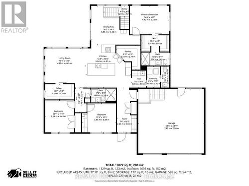 Main level: Floor plan. - 100 Pendleton Street, Champlain, ON - Other