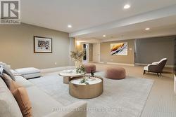Virtually Staged Lower Family Room - 