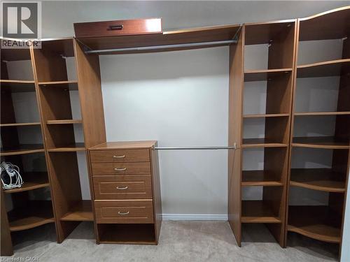 Walk in closet with light carpet - 59 Highgate Road Unit# 1, Kitchener, ON - Indoor With Storage