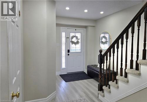 Foyer featuring light wood-style floors and recessed lighting - 59 Highgate Road Unit# 1, Kitchener, ON - Indoor Photo Showing Other Room