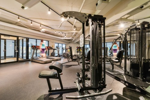 Exercise Room - 605-7501 Av. Mountain Sights, Montréal (Côte-Des-Neiges/Notre-Dame-De-Grâce), QC - Indoor Photo Showing Gym Room