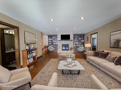 110 Lakeside Crescent, Kenora, ON - Indoor Photo Showing Living Room With Fireplace