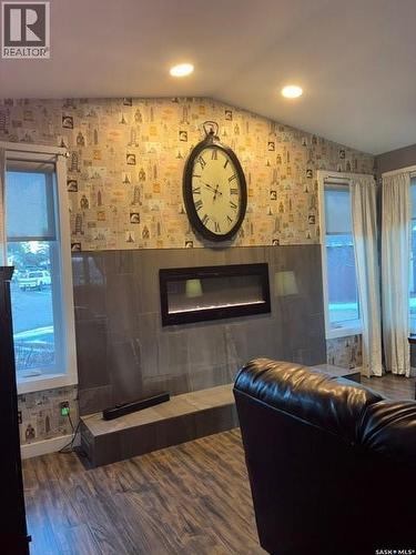 24 Hahn Crescent, Kindersley, SK - Indoor With Fireplace