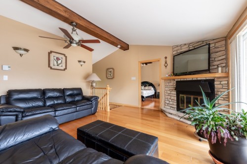 Salon - 38 350E Avenue, Saint-Hippolyte, QC - Indoor Photo Showing Living Room With Fireplace