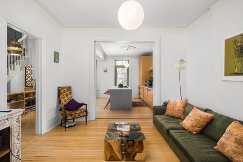 Library - 2049 Rue Sanguinet, Montréal (Ville-Marie), QC - Indoor Photo Showing Living Room