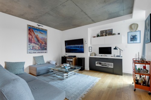 Salon - 521-75 Rue De Castelnau O., Montréal (Villeray/Saint-Michel/Parc-Extension), QC - Indoor Photo Showing Living Room