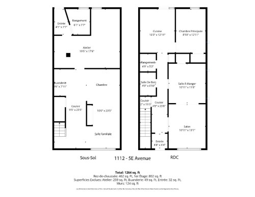 Plan (croquis) - 1110  - 1112 5E Avenue, Montréal (Verdun/Île-Des-Soeurs), QC - Other