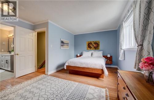 Ensuite has a full bath with shower. - 54 Glenwood Drive, Kitchener, ON - Indoor Photo Showing Bathroom