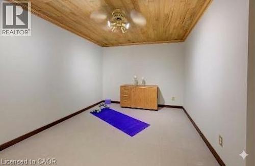 On the lower level there are options for this room. It would make a great office, den or guest room. - 54 Glenwood Drive, Kitchener, ON - Indoor Photo Showing Bedroom