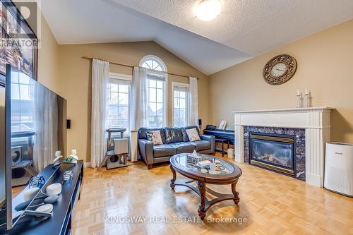 5829 Yachtsman Crossing, Mississauga, ON - Indoor Photo Showing Living Room With Fireplace