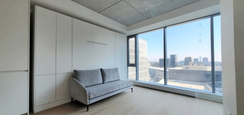 Chambre à coucher - 1504-360 Rue Mayor, Montréal (Ville-Marie), QC - Indoor Photo Showing Other Room