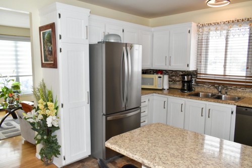 Cuisine - 485 Rue Labonté, Acton Vale, QC - Indoor Photo Showing Kitchen With Double Sink