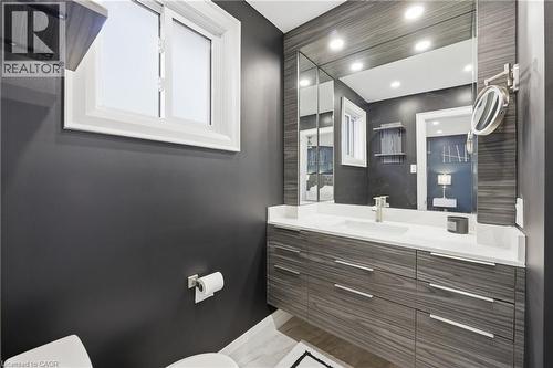 Bathroom featuring vanity and recessed lighting - 273 Bryant Crescent, Burlington, ON - Indoor Photo Showing Bathroom