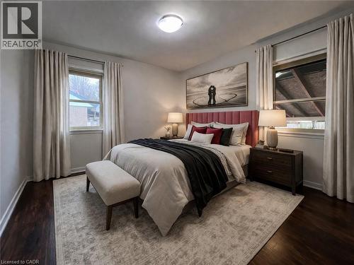 Virtually Staged - 148 Siebert Avenue Unit# Upper, Kitchener, ON - Indoor Photo Showing Bedroom