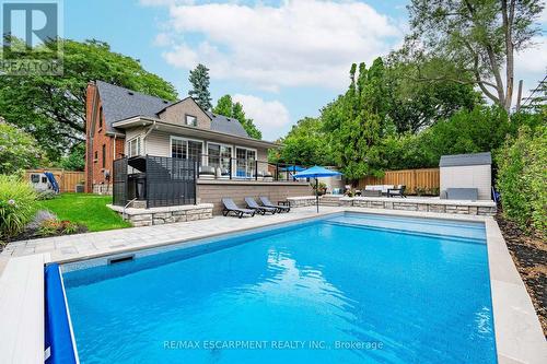 1390 Halifax Place, Burlington, ON - Outdoor With In Ground Pool With Deck Patio Veranda