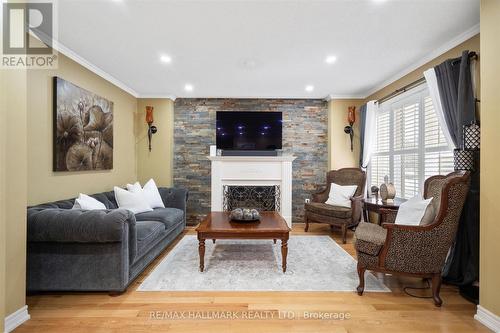 3358C Kingston Road, Toronto, ON - Indoor Photo Showing Living Room With Fireplace