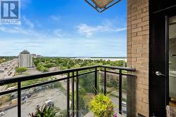 Walkout to balcony off liv. room facing west/north - 